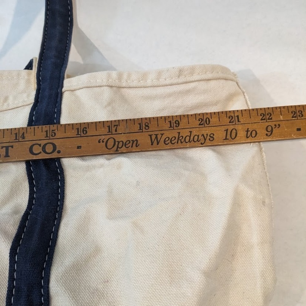 Vintage Retro Trader Joe's Embroidered Large Canvas Tote Classic Bag Rare Y2K - Picture 4 of 16